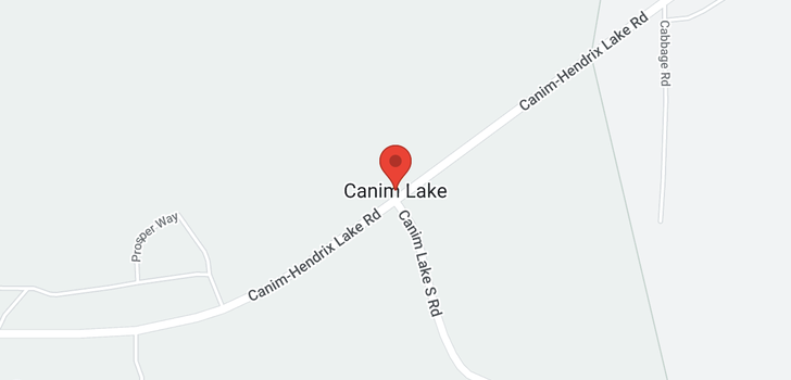 map of 7296 S CANIM LAKE ROAD